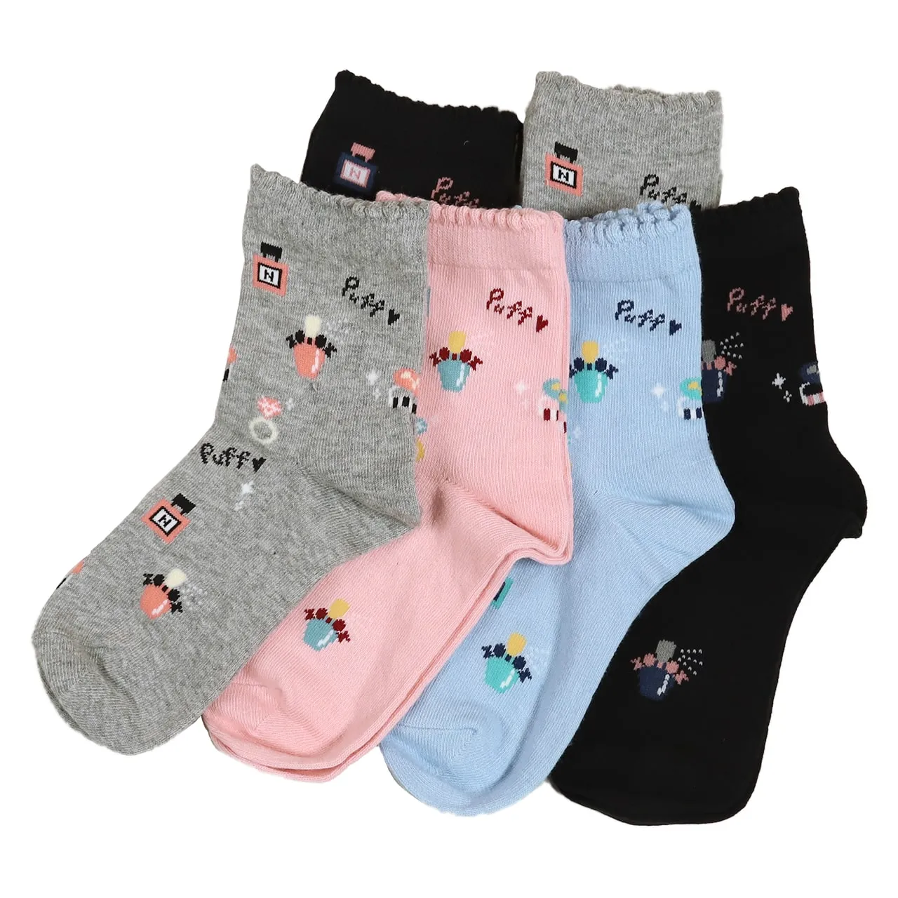 【 お得 】  キッズ ソックス 子供靴下 ショートソックス 6足組 16-18cm～22-24cm (ガールズ 女子 ショート丈 綿混 くつ下 くつした) (在庫限り)