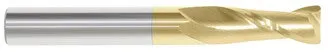 204-602685: 5/16 Dia, 13/16 LOC, 2-1/2 OAL, 2-Flt, .015 Corner Rad Carbide End Mill- Single End, 30 Deg. Helix, TiN, USA