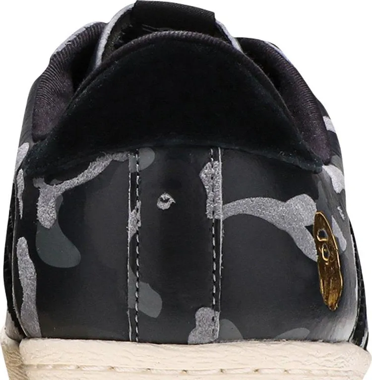 Adidas A Bathing Ape x Undeafeated x Superstar 80s 'Black Camo' sneakers, black