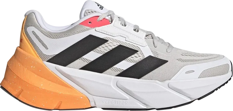 Adidas Adistar 'Grey Flash Orange' sneakers, gray