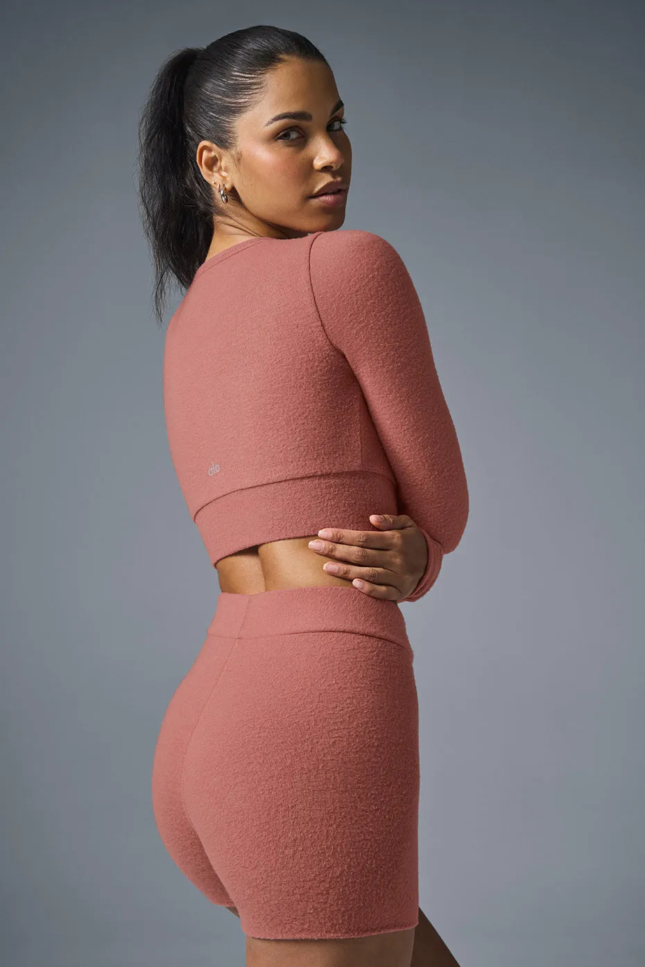 Alolux High-Waist Me Time Short - Soft Terracotta