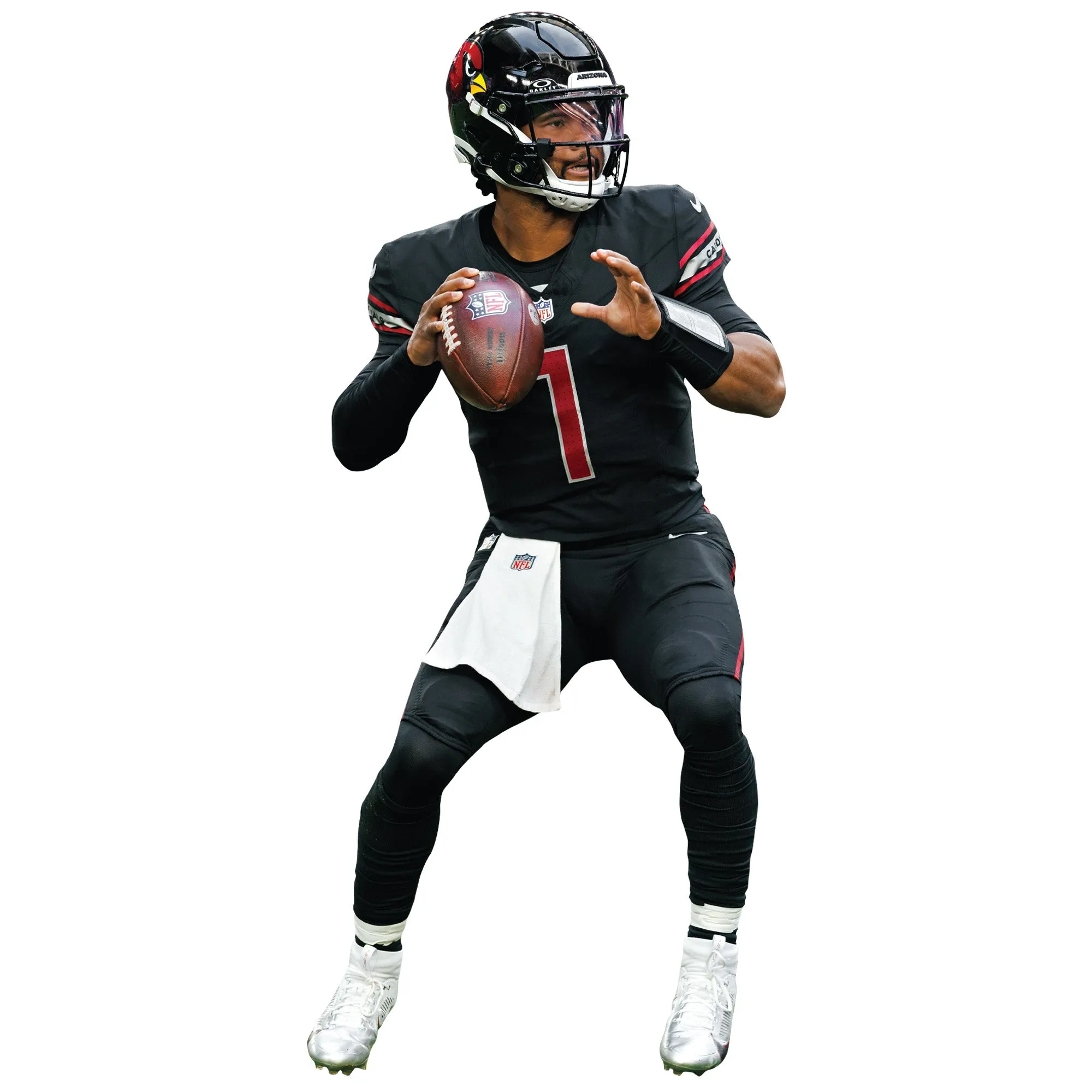 Arizona Cardinals: Kyler Murray Black Jersey        - Officially Licensed NFL Removable     Adhesive Decal