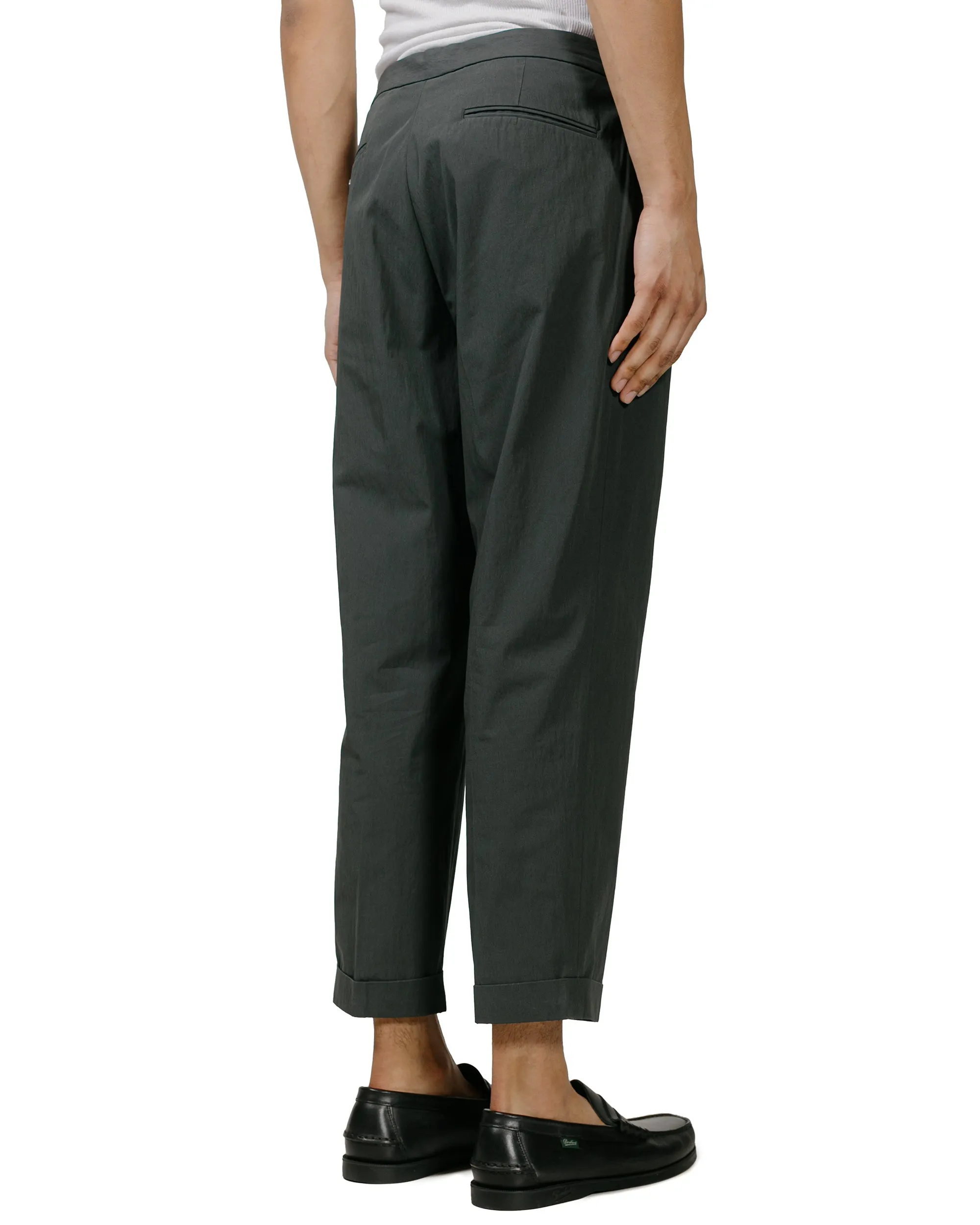 Beams Plus 1Pleat Travel Comfort Cloth Charcoal Grey