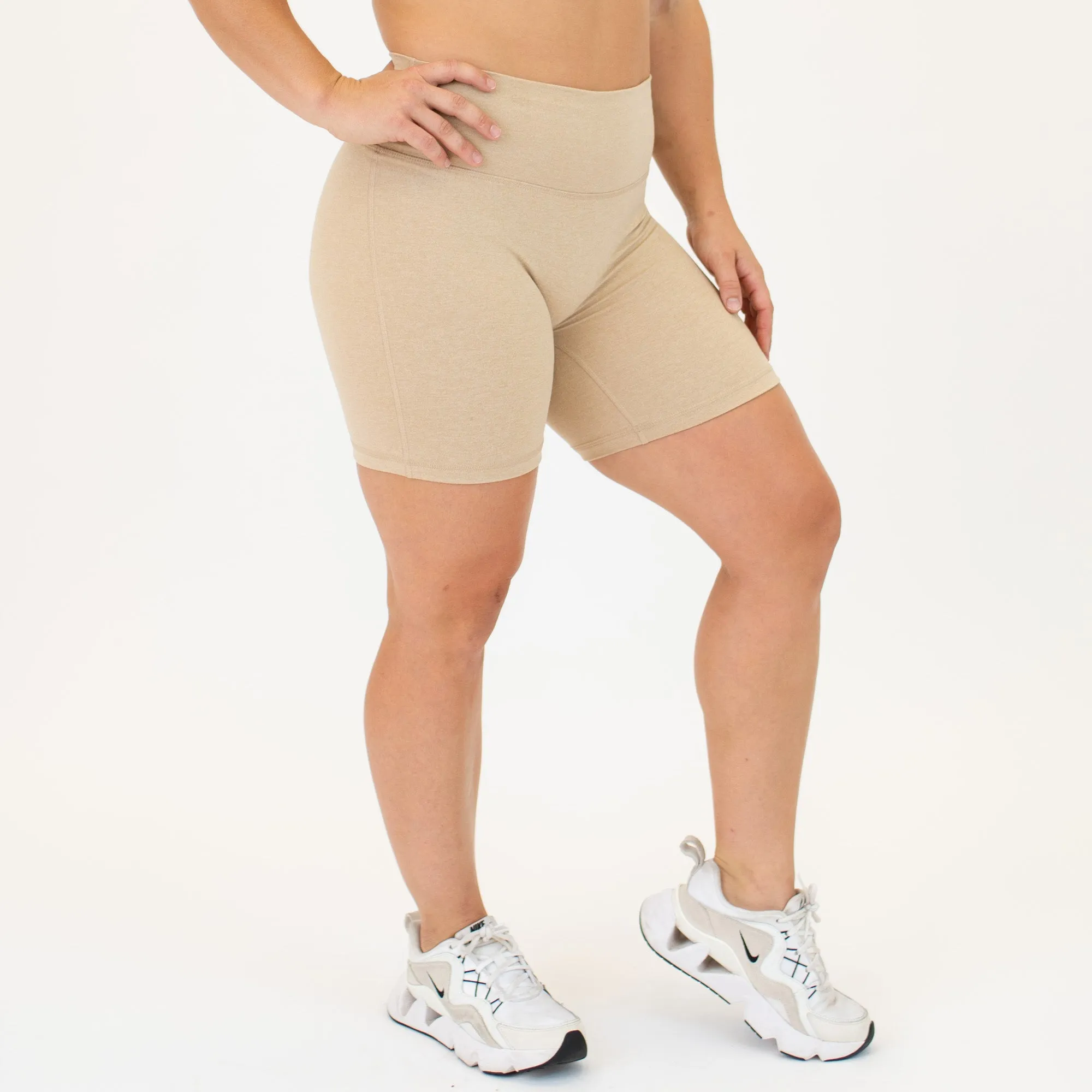 Biker Short 6" - No Front Seam - High Rise