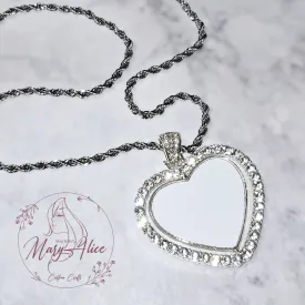 Bling Double-Sided Heart