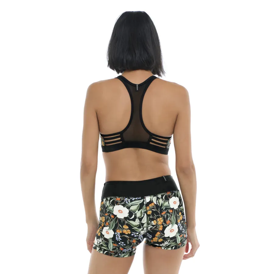 Body Glove Equalizer Cross-Over Sports Bra 39-605706 - Inflorescence Black