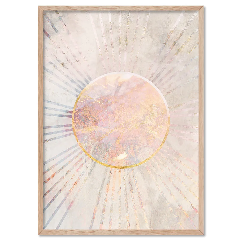 Boho Sun Rays Illustration - Art Print