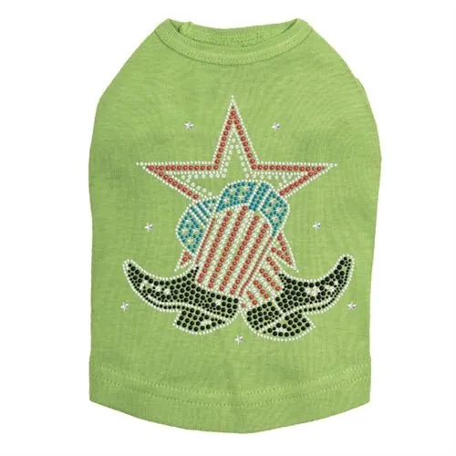 Boots with Star Rhinestone Tank- Many Colors