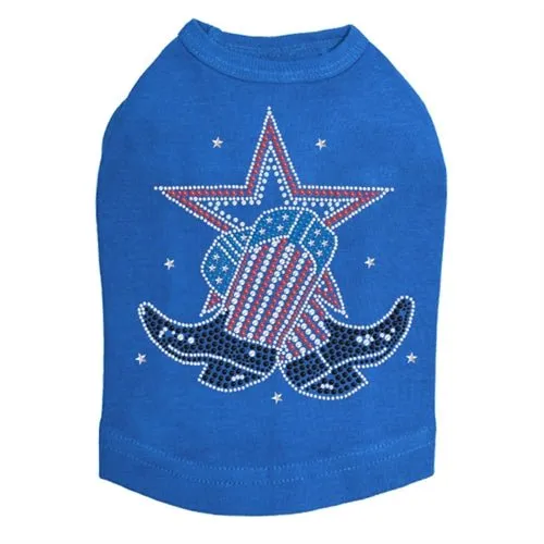 Boots with Star Rhinestone Tank- Many Colors