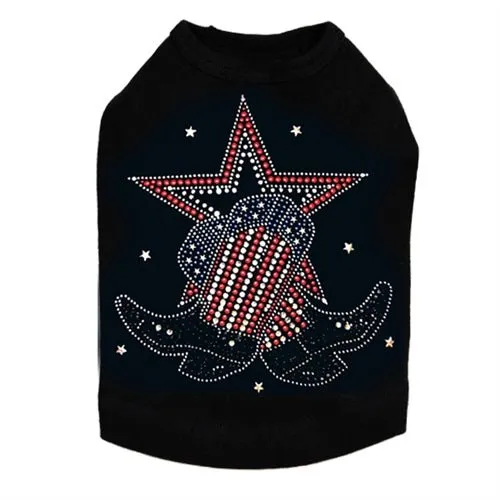 Boots with Star Rhinestone Tank- Many Colors