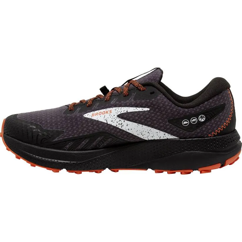 Brooks Divide 4 Goretex (Mens) -Black/Firecracker/Blue