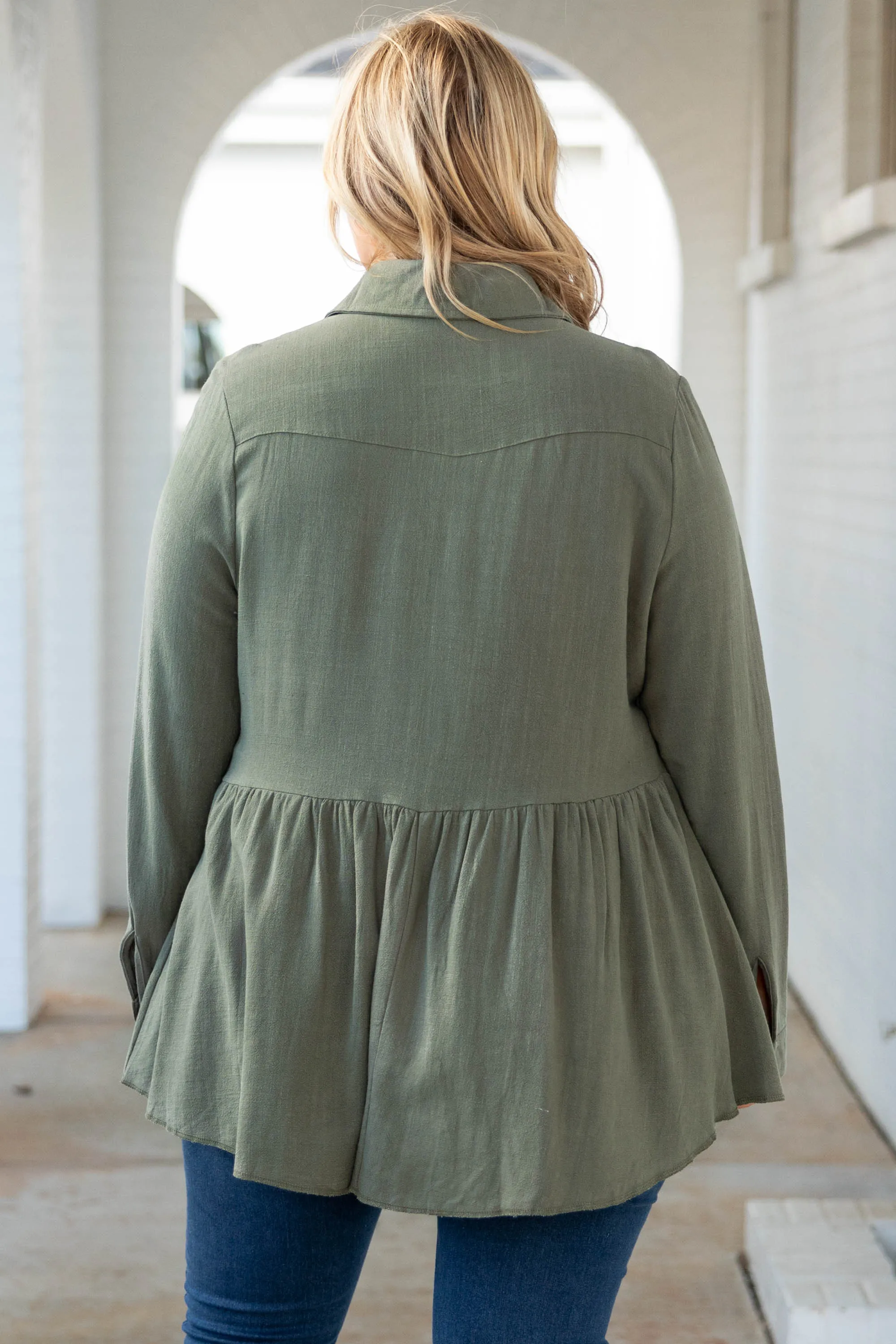 Call On Me Top, Army Green