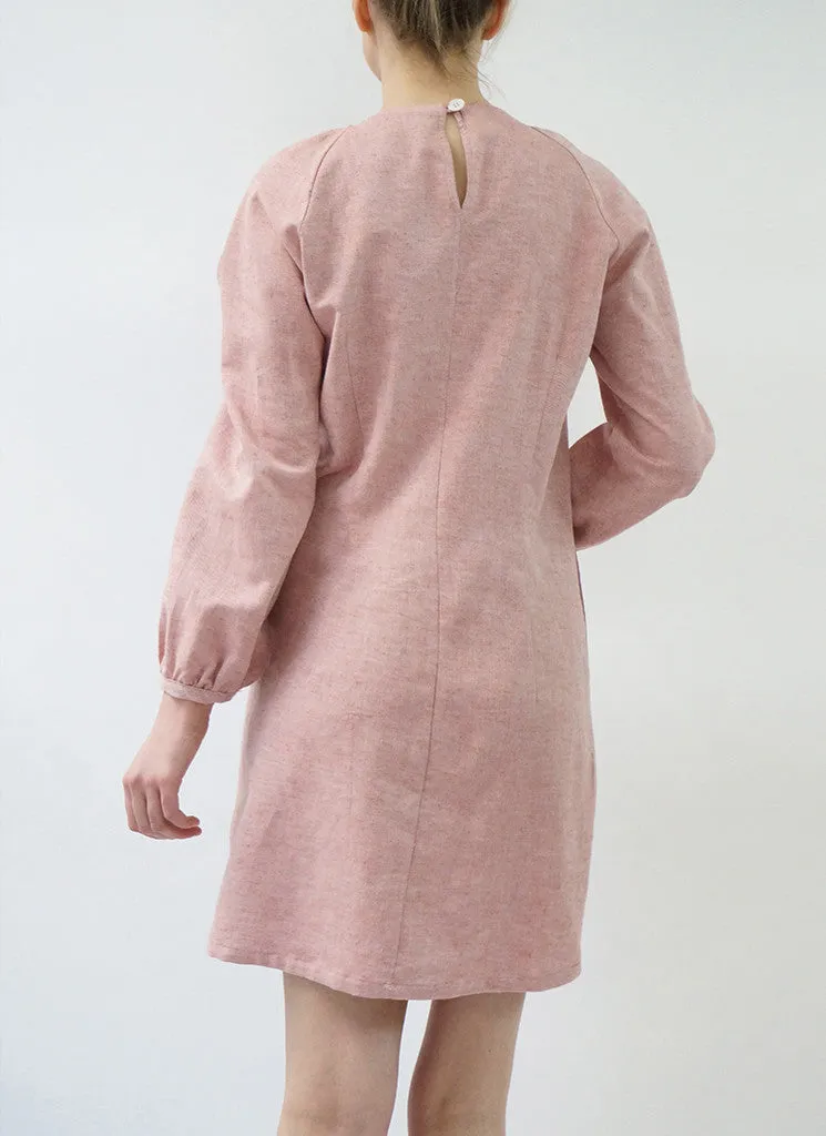 CAMEO DRESS (FINE STRIPE)