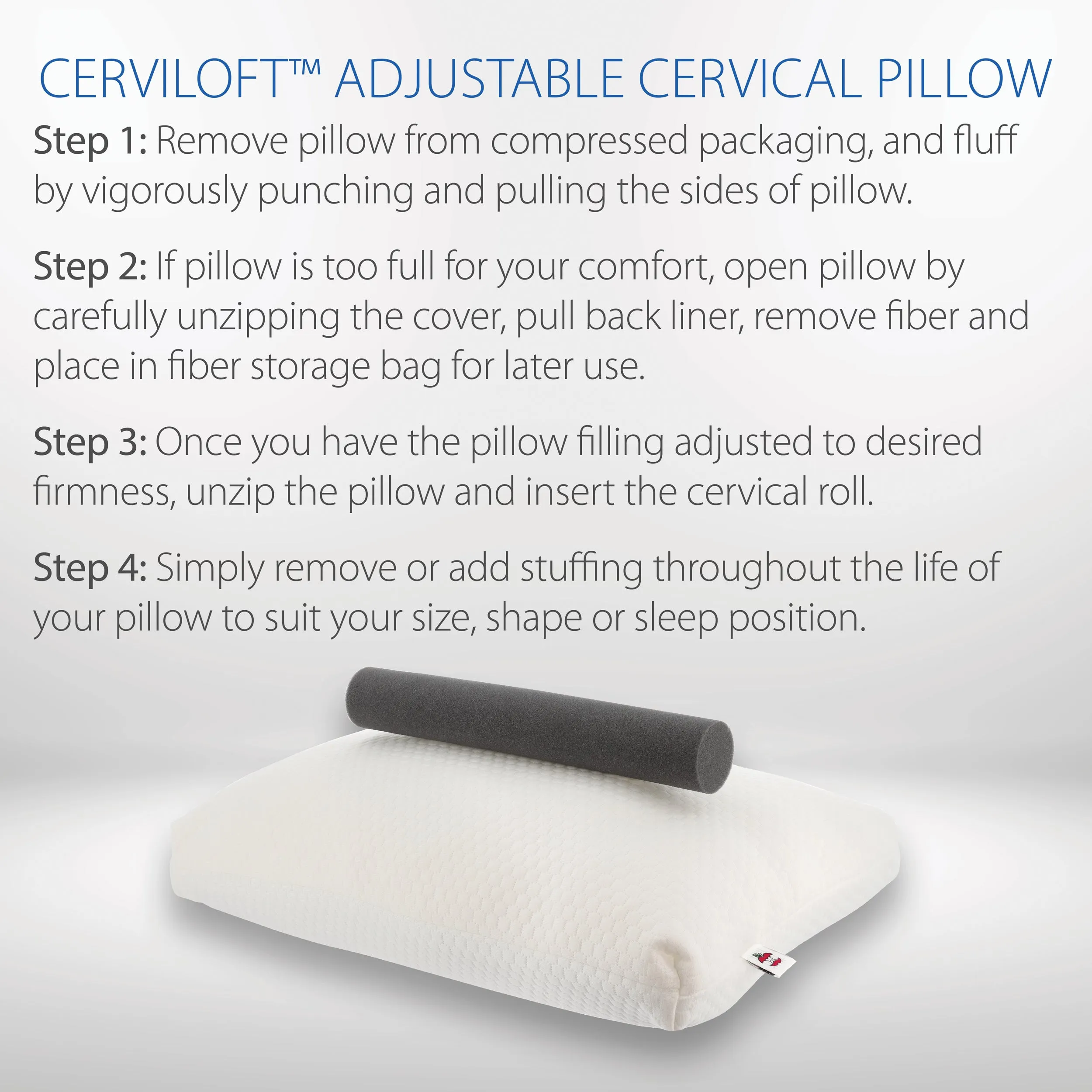 CerviLoft Adjustable Cervical Comfort Pillow