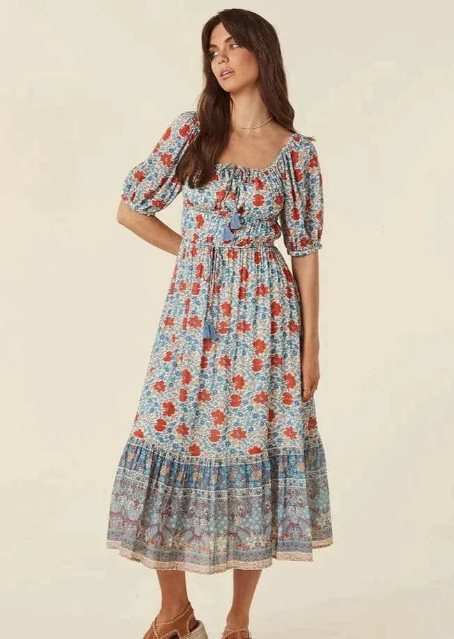 Cha Cha Village Soiree Dress in Sky