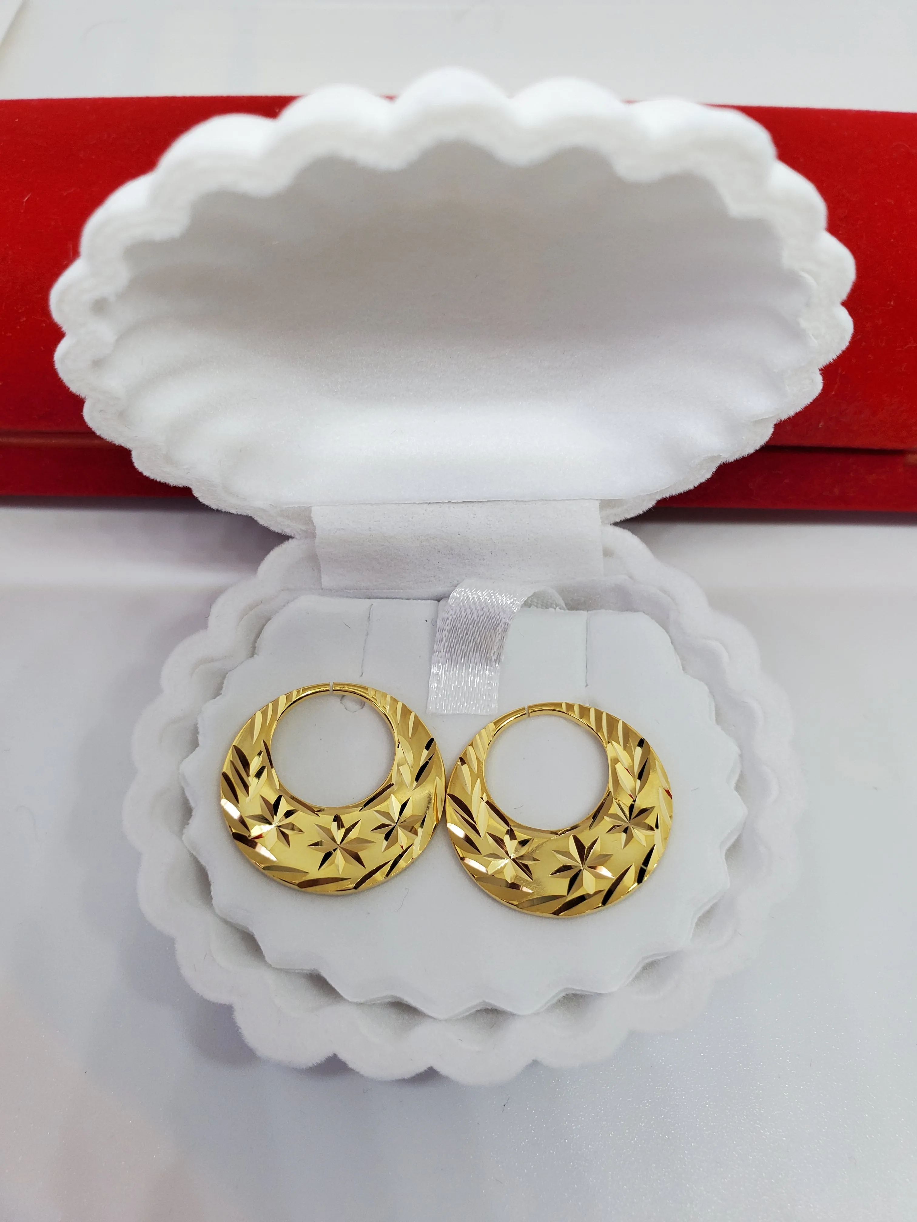 Classic Real Silver Gold Plated Nattiyan Earrrings