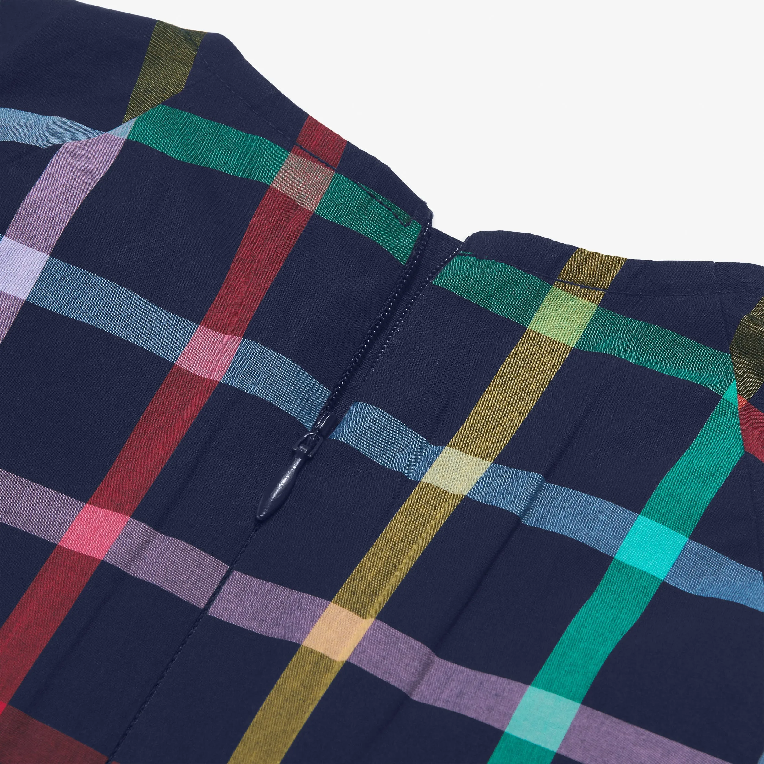 Clearance rainbow plaid dress