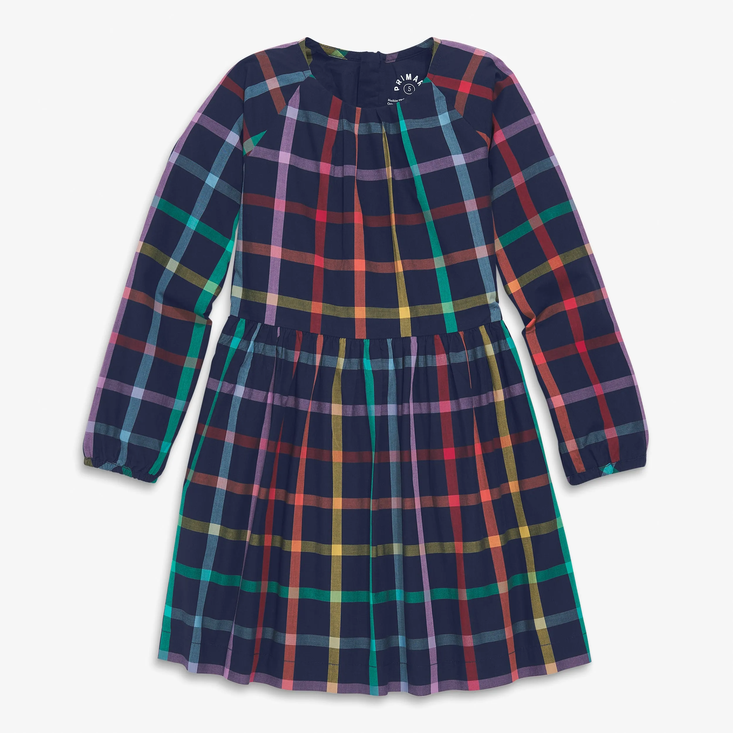 Clearance rainbow plaid dress