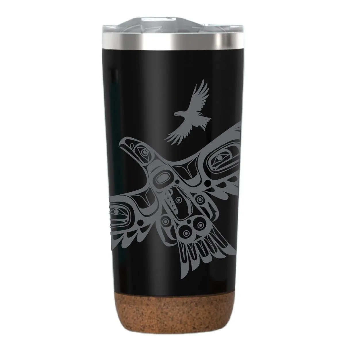 Cork Base Travel Mug - Soaring Eagle, 20 oz
