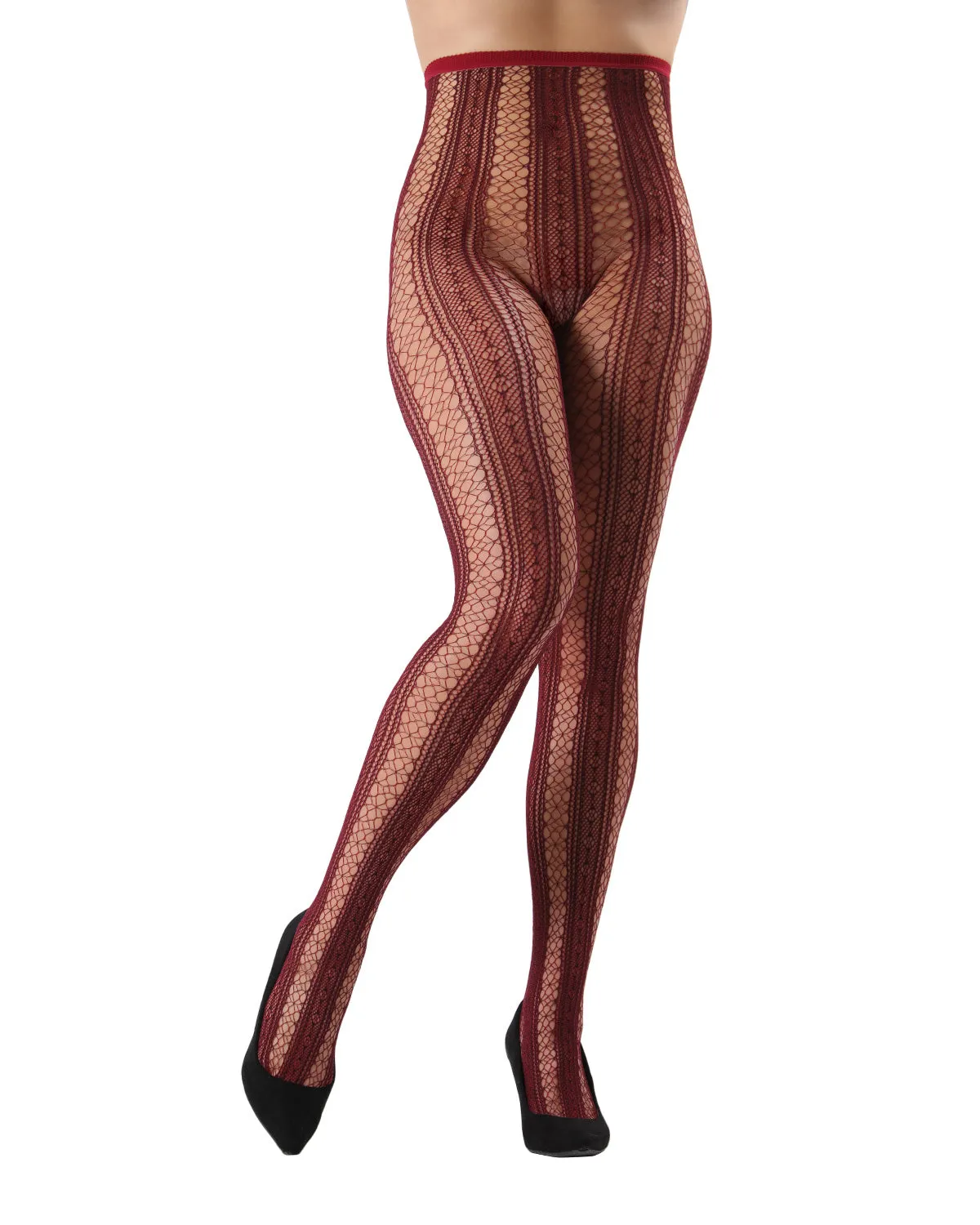 Epic Stripe Glamour Fishnet Tights