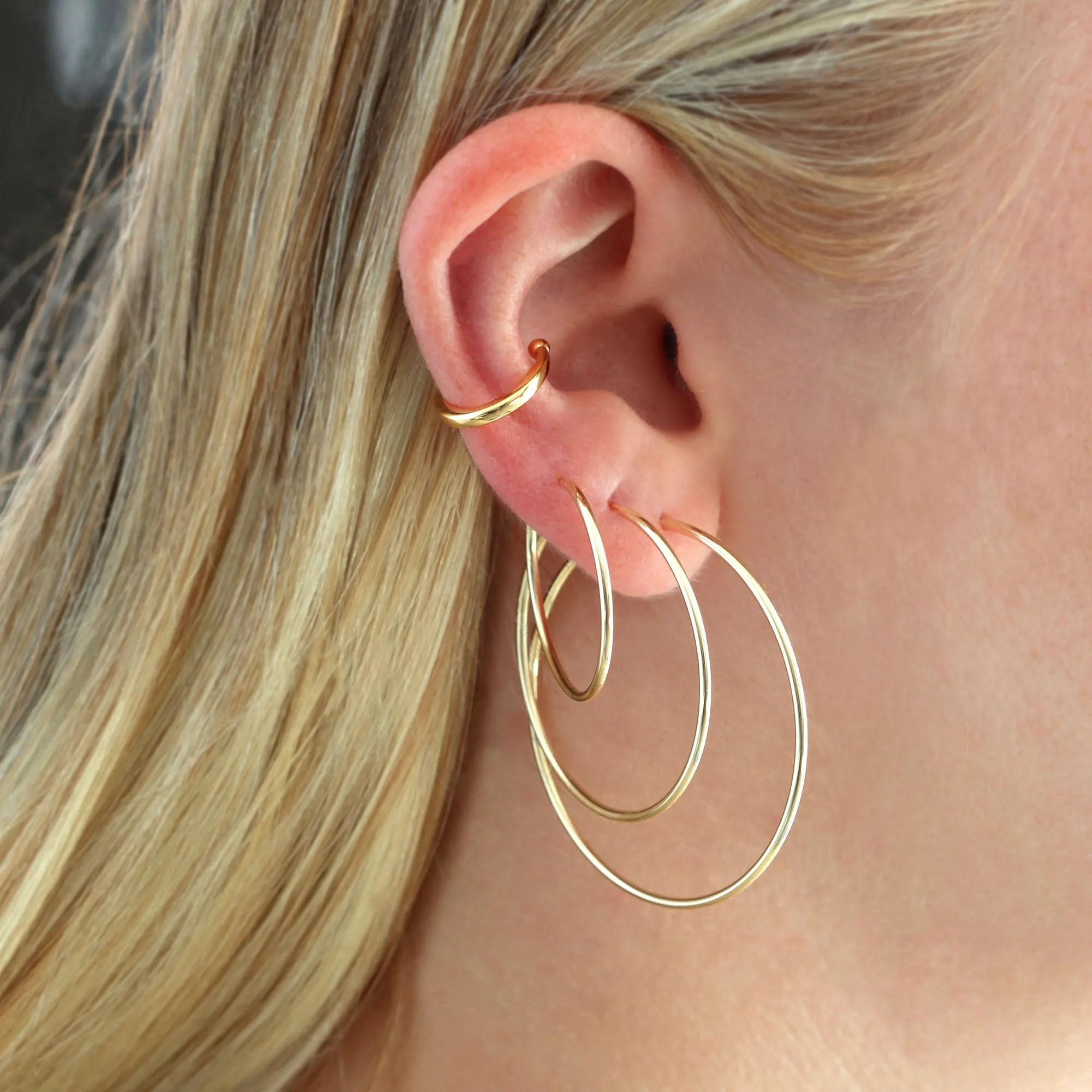Featherweight Hoop Earrings - Gold-Filled