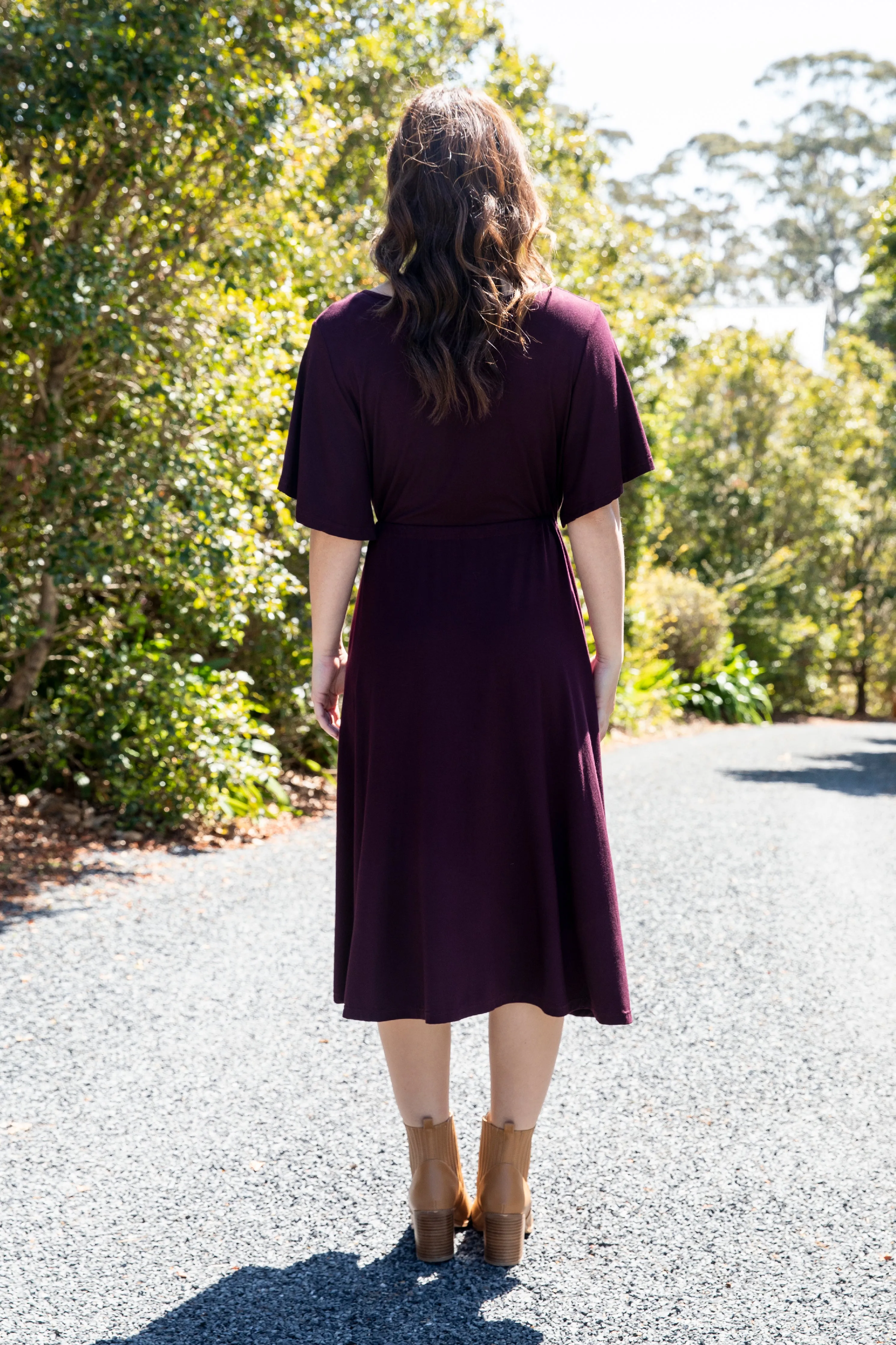 FINAL SALE Billine Dress in Berry