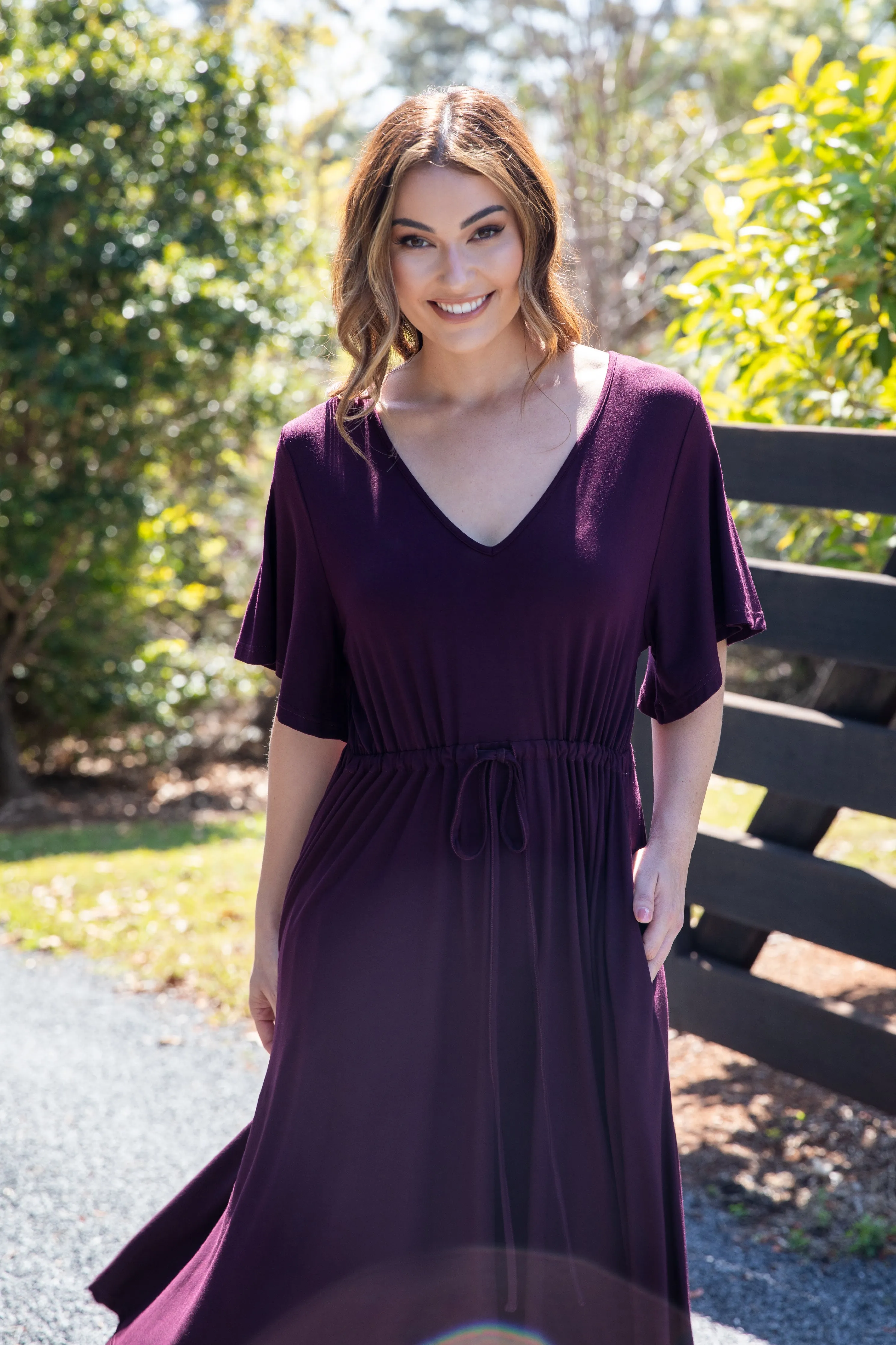 FINAL SALE Billine Dress in Berry
