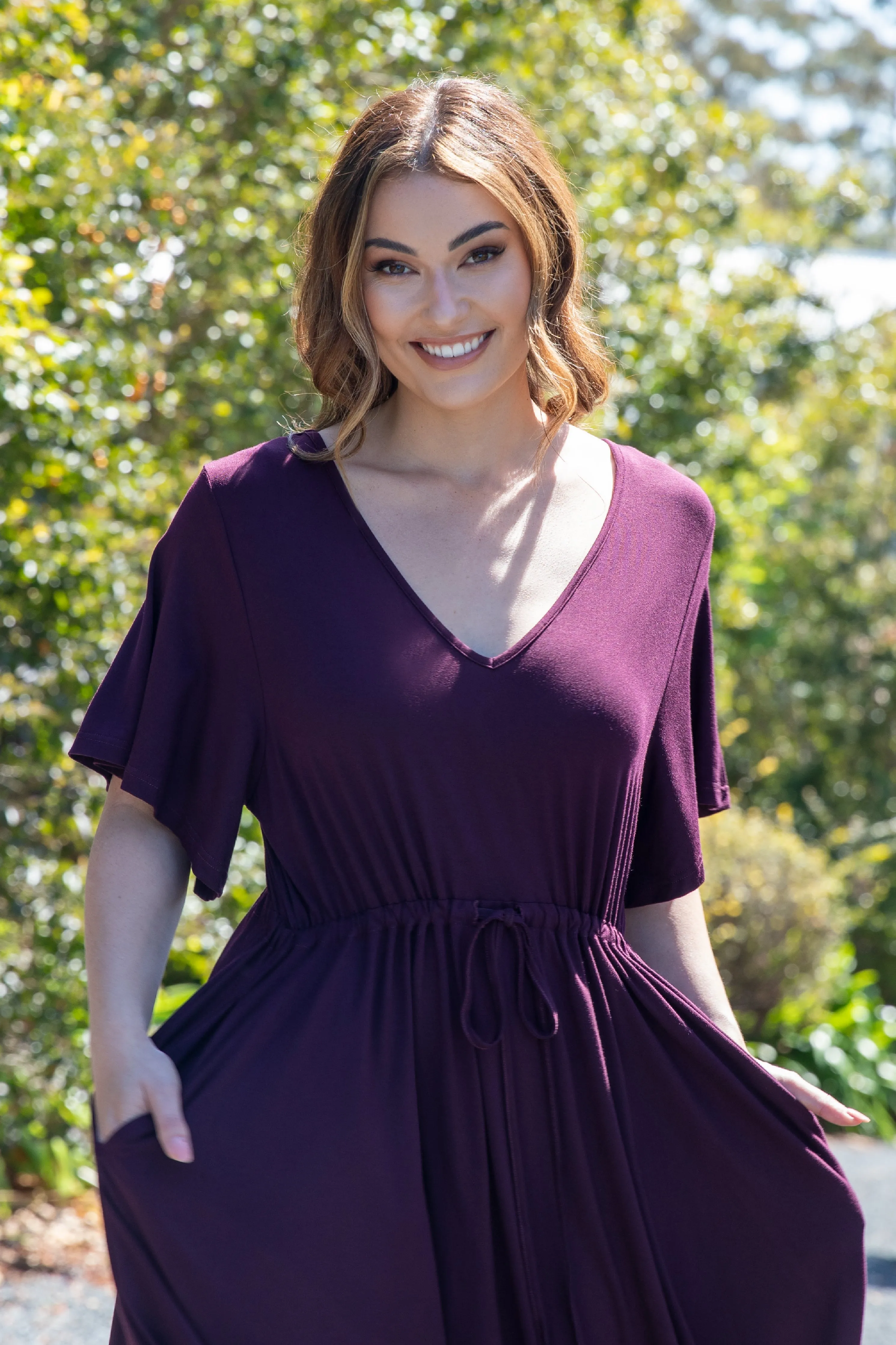 FINAL SALE Billine Dress in Berry