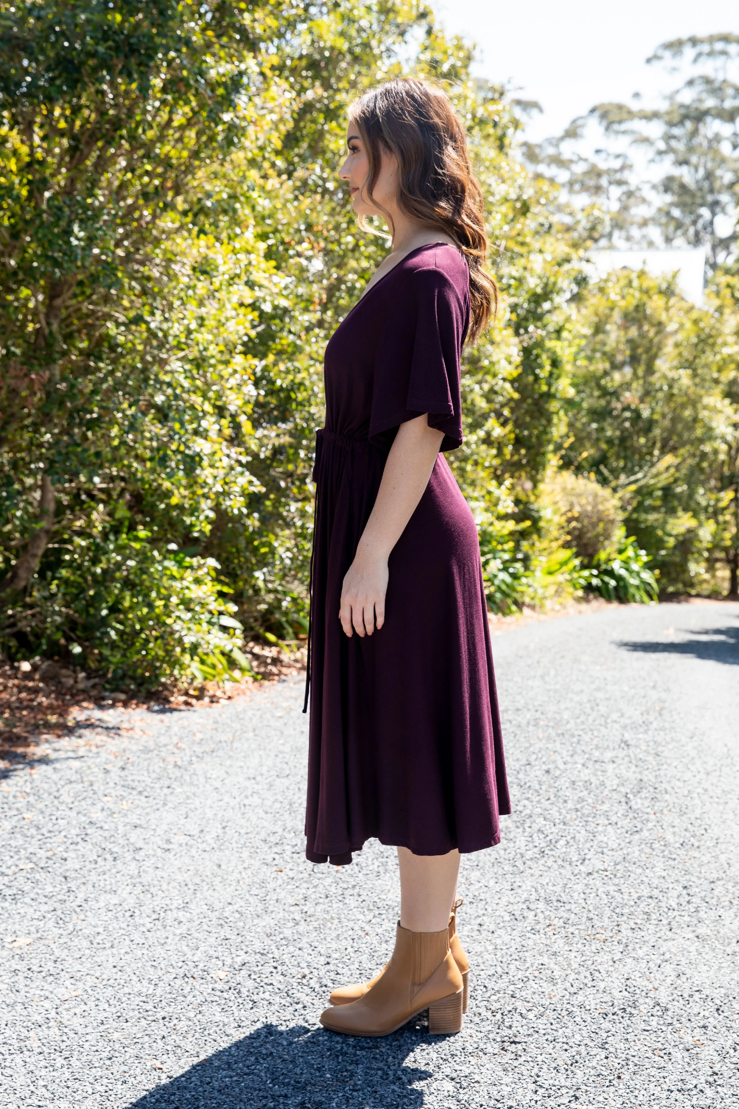 FINAL SALE Billine Dress in Berry