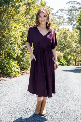 FINAL SALE Billine Dress in Berry