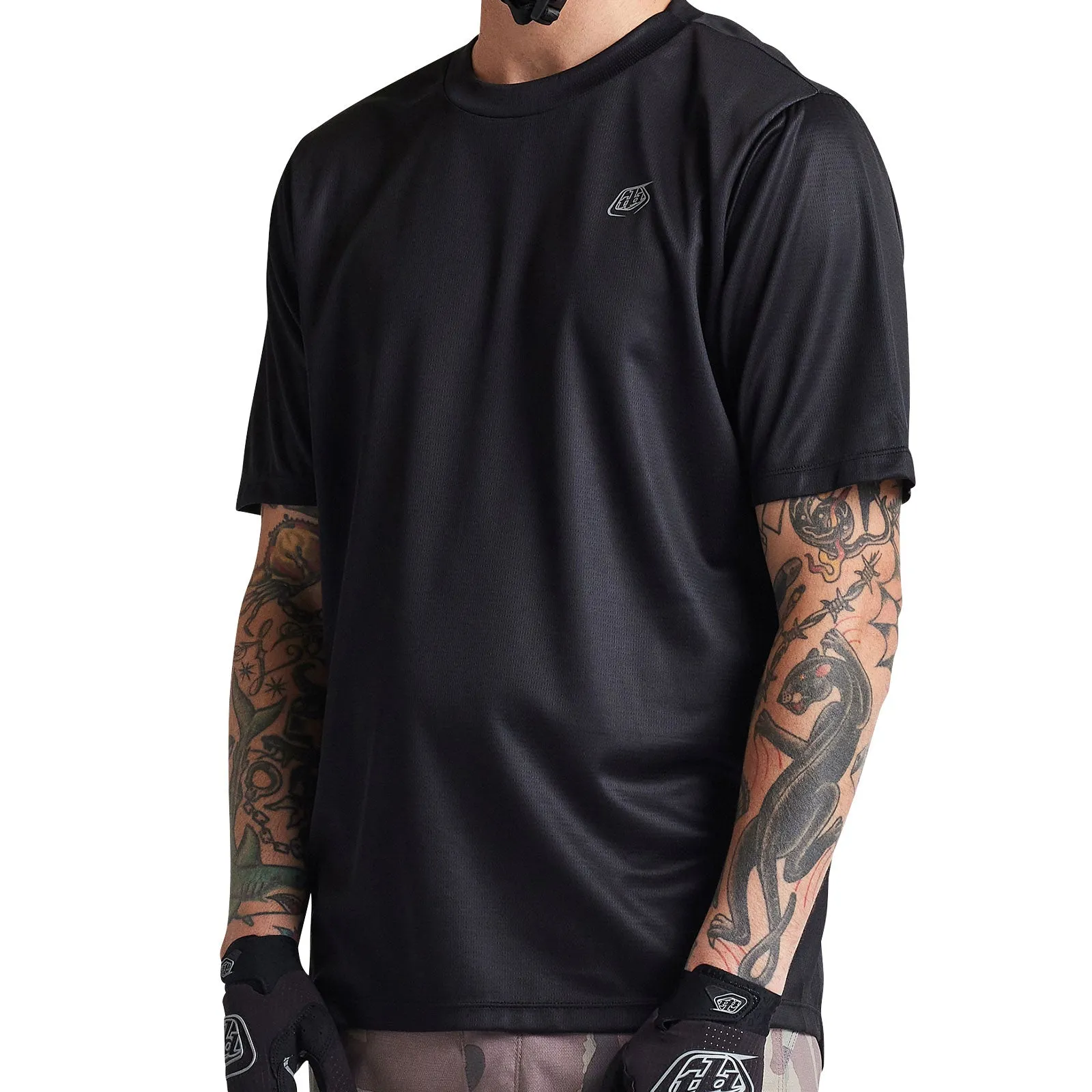 Flowline SS Jersey Solid Black