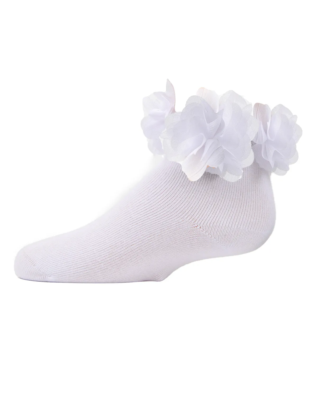 Girls' Floral Halo Cotton Anklet Socks