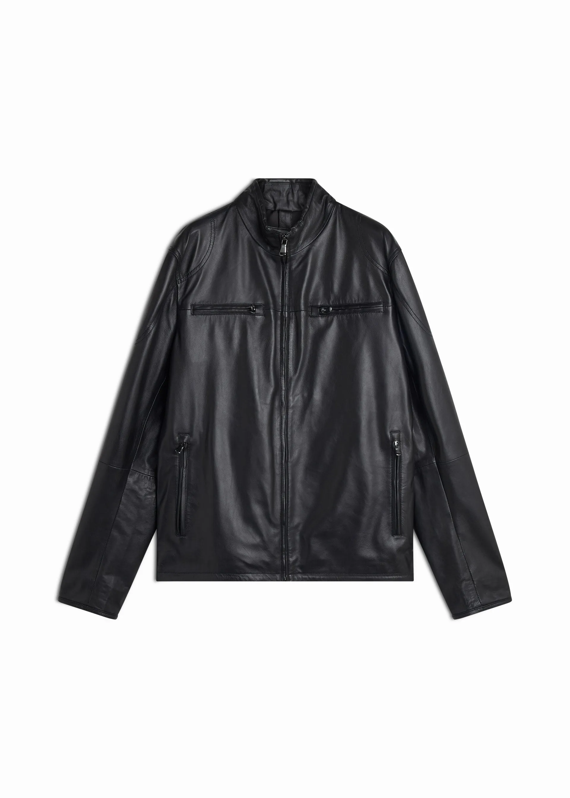 Giubbotto biker in pelle