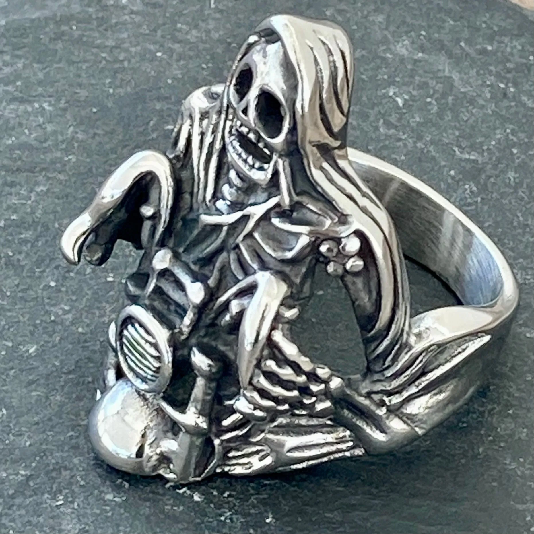 Grim Reaper Riding a Harley - SLC33 CLEARANCE