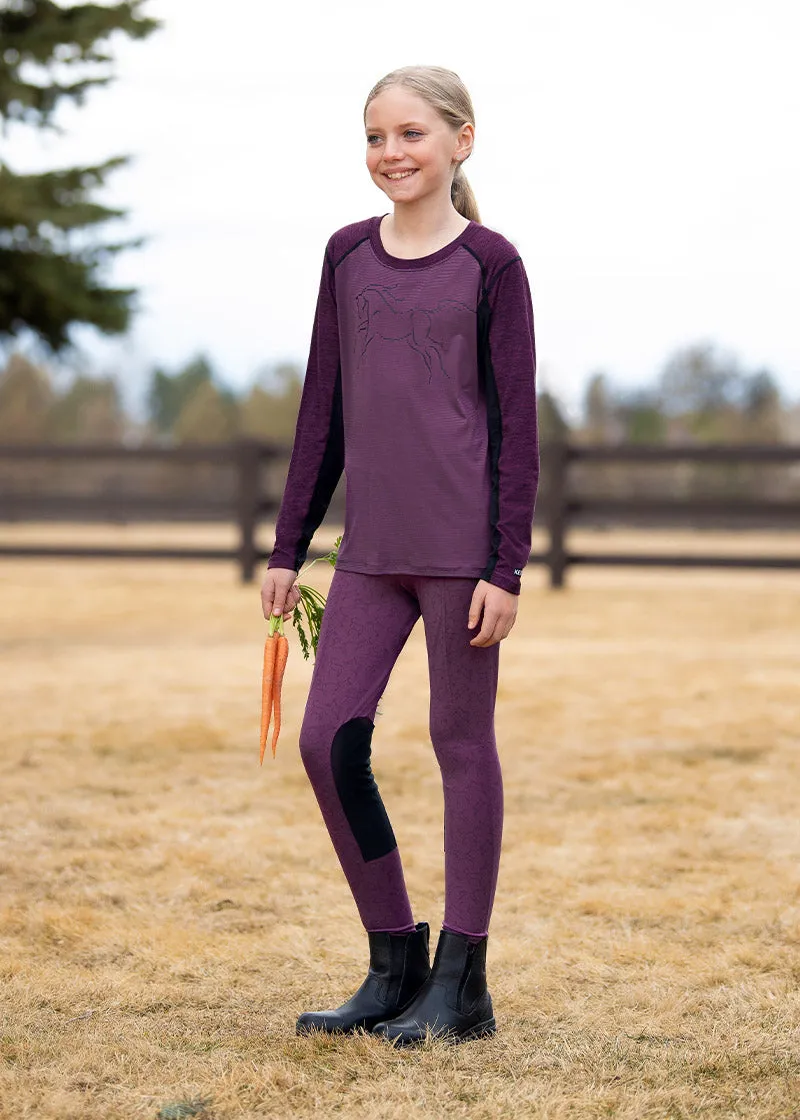 Kids Performance Knee Patch Riding Tight