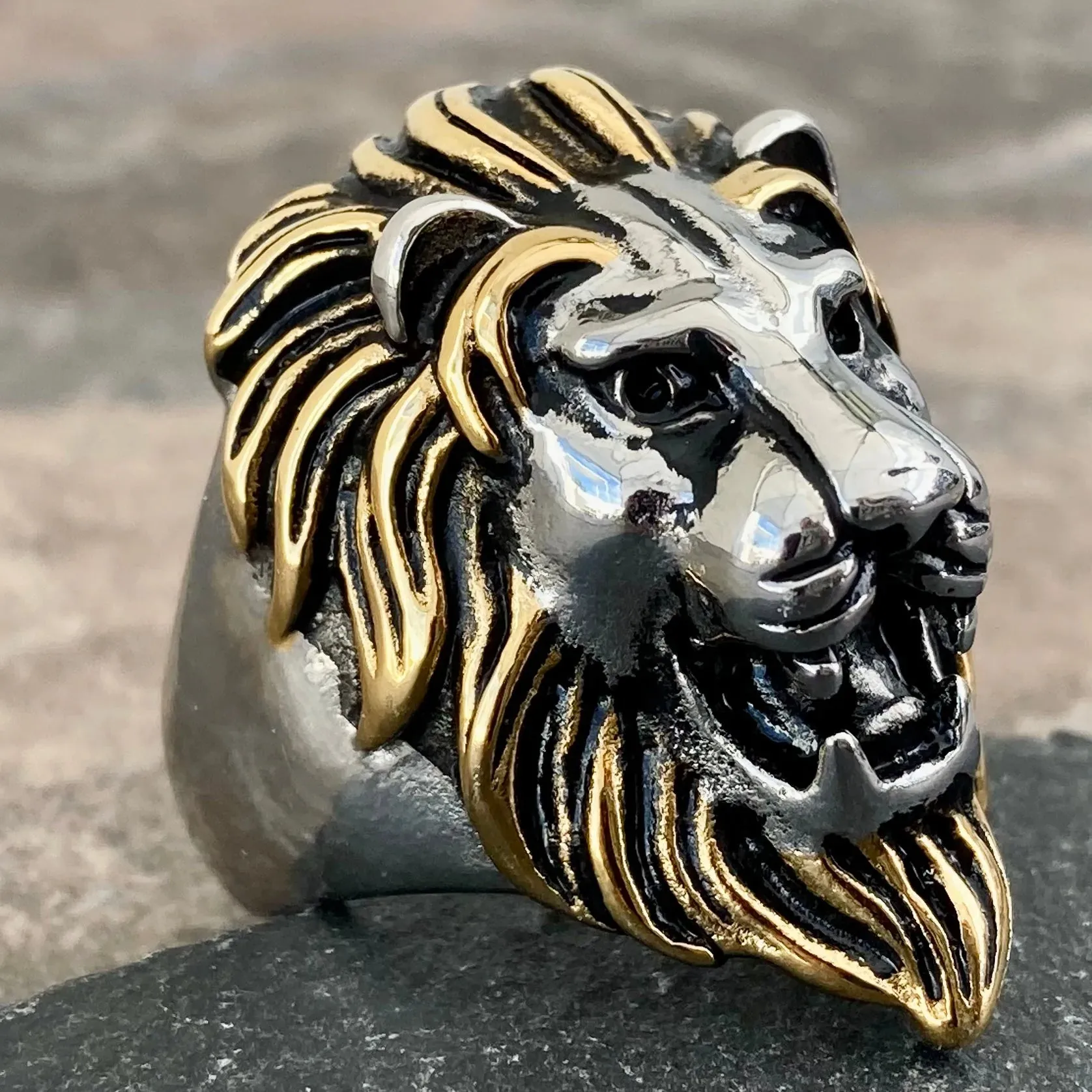 Lion Ring - "Leo the Golden" - R40