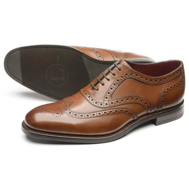 Loake Kerridge Mens Leather Brogue - Cedar Burnished Calf