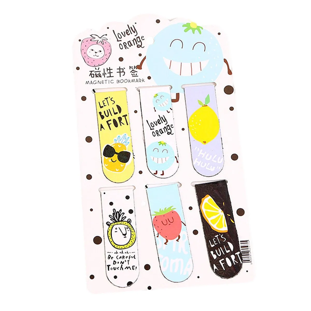 Magnetic Bookmarks - Summer Fruits - Set of 6