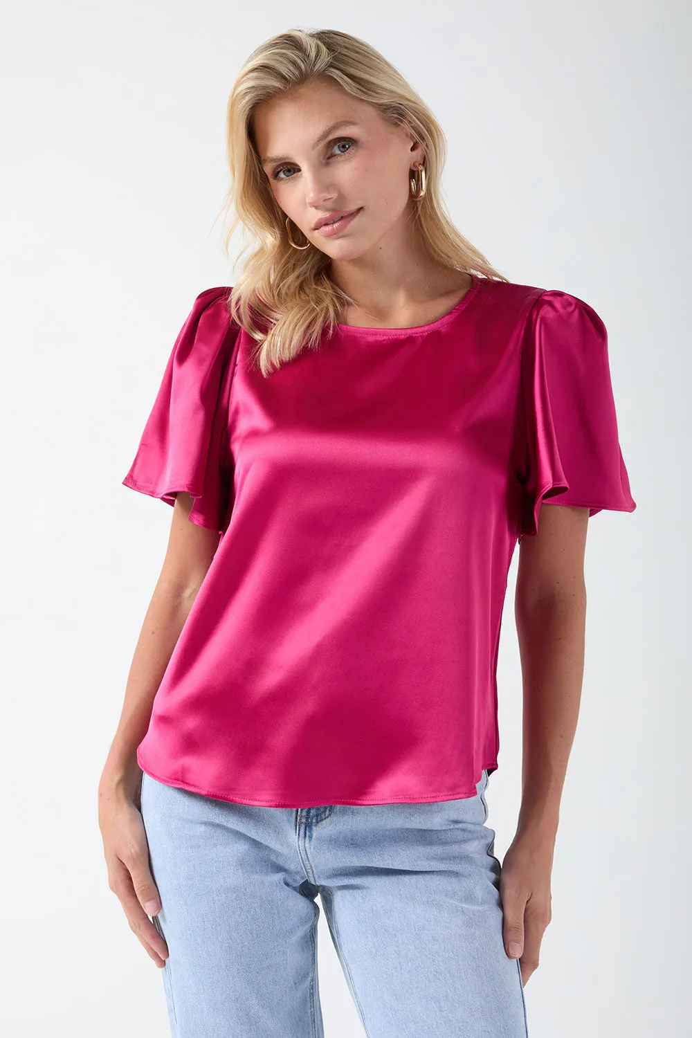 Marc Angelo Satin Blouse