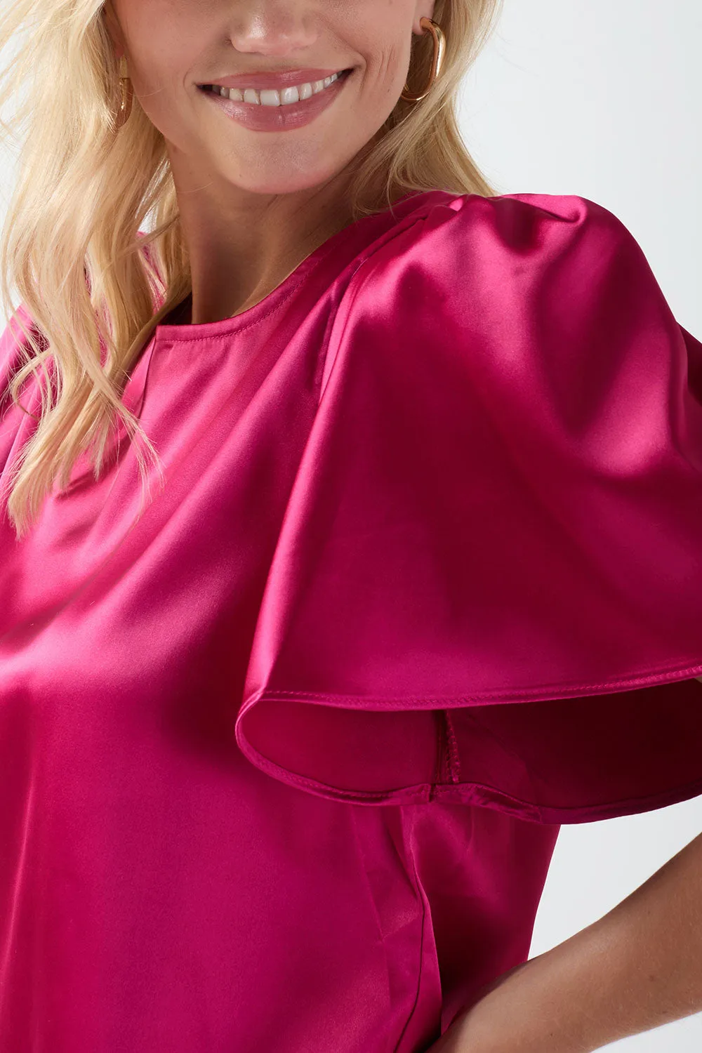 Marc Angelo Satin Blouse