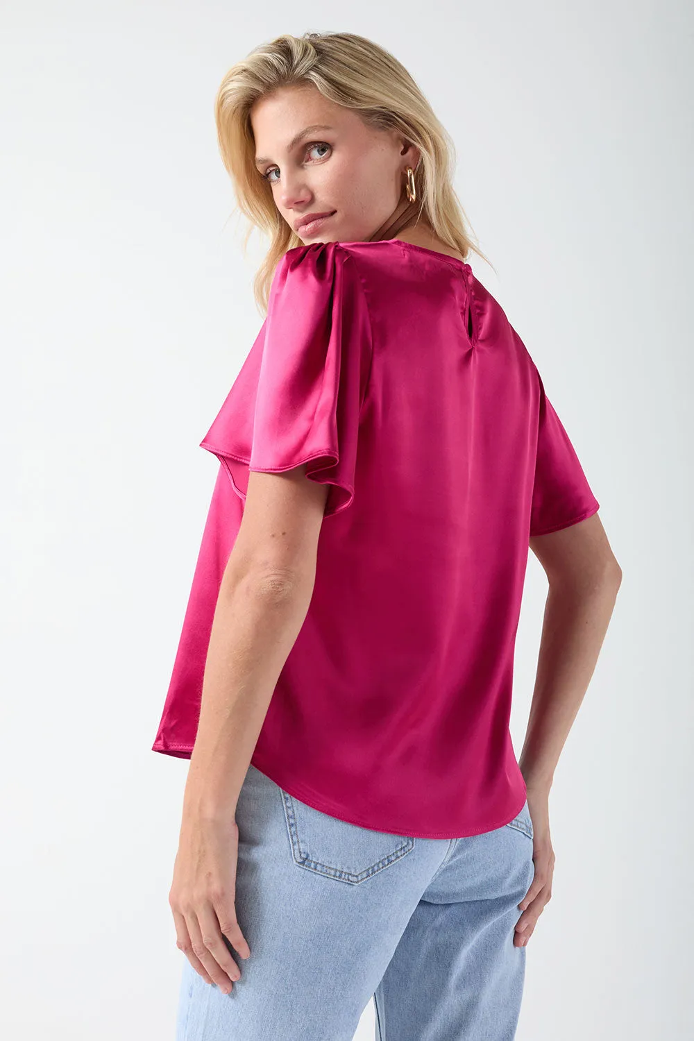 Marc Angelo Satin Blouse