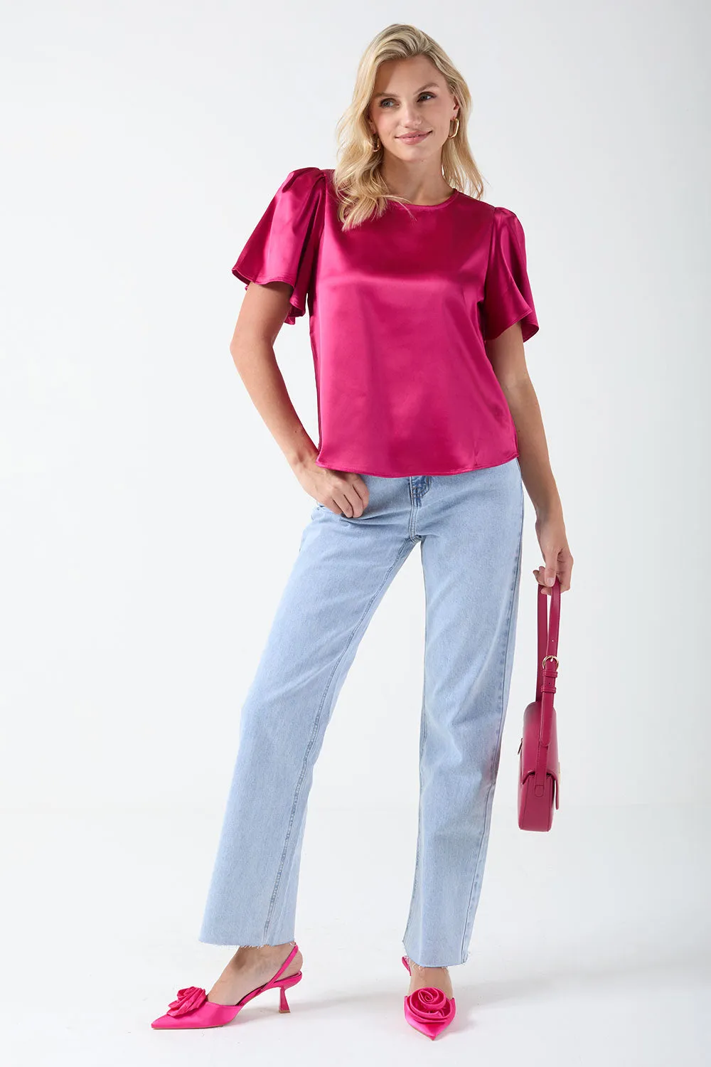 Marc Angelo Satin Blouse