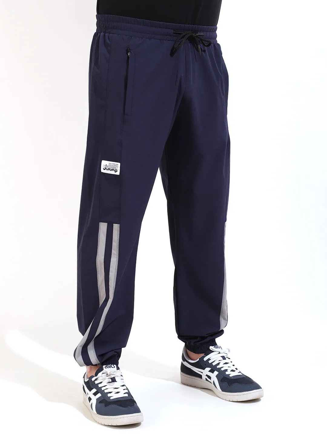 Navy Terry Lycra Trackpant