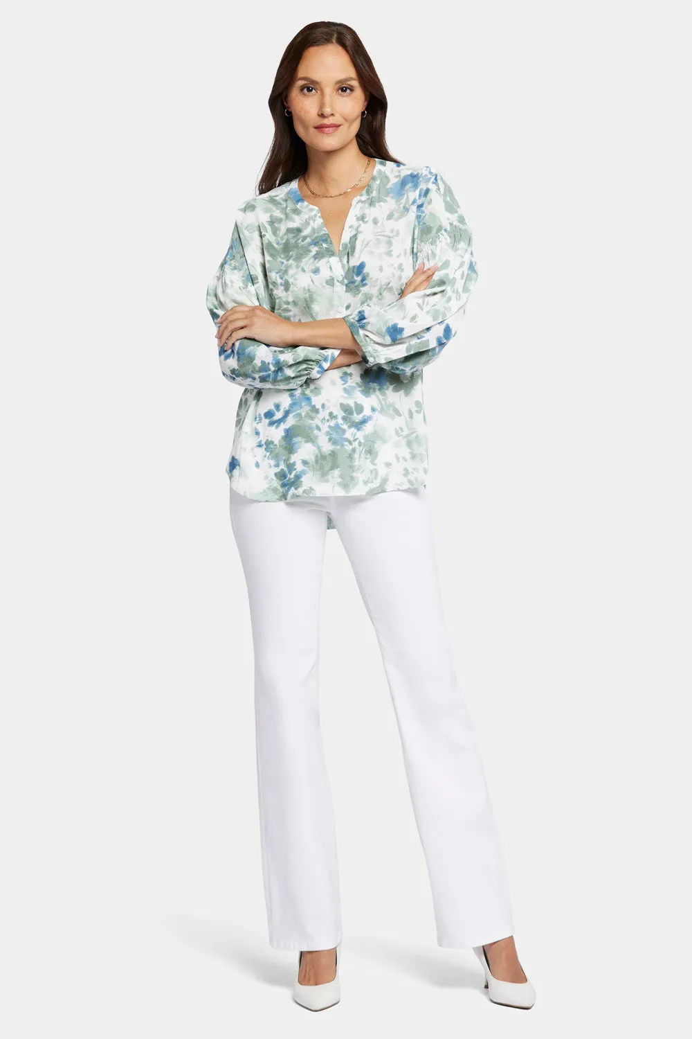Paulina Peasant Blouse - Cape Malea