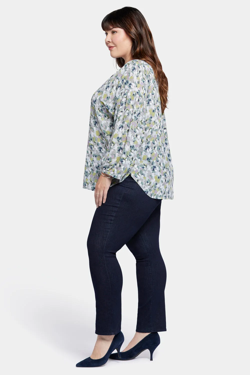 Paulina Peasant Blouse In Plus Size - Bloomington