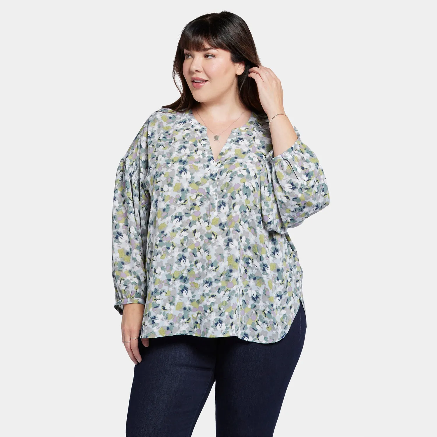 Paulina Peasant Blouse In Plus Size - Bloomington