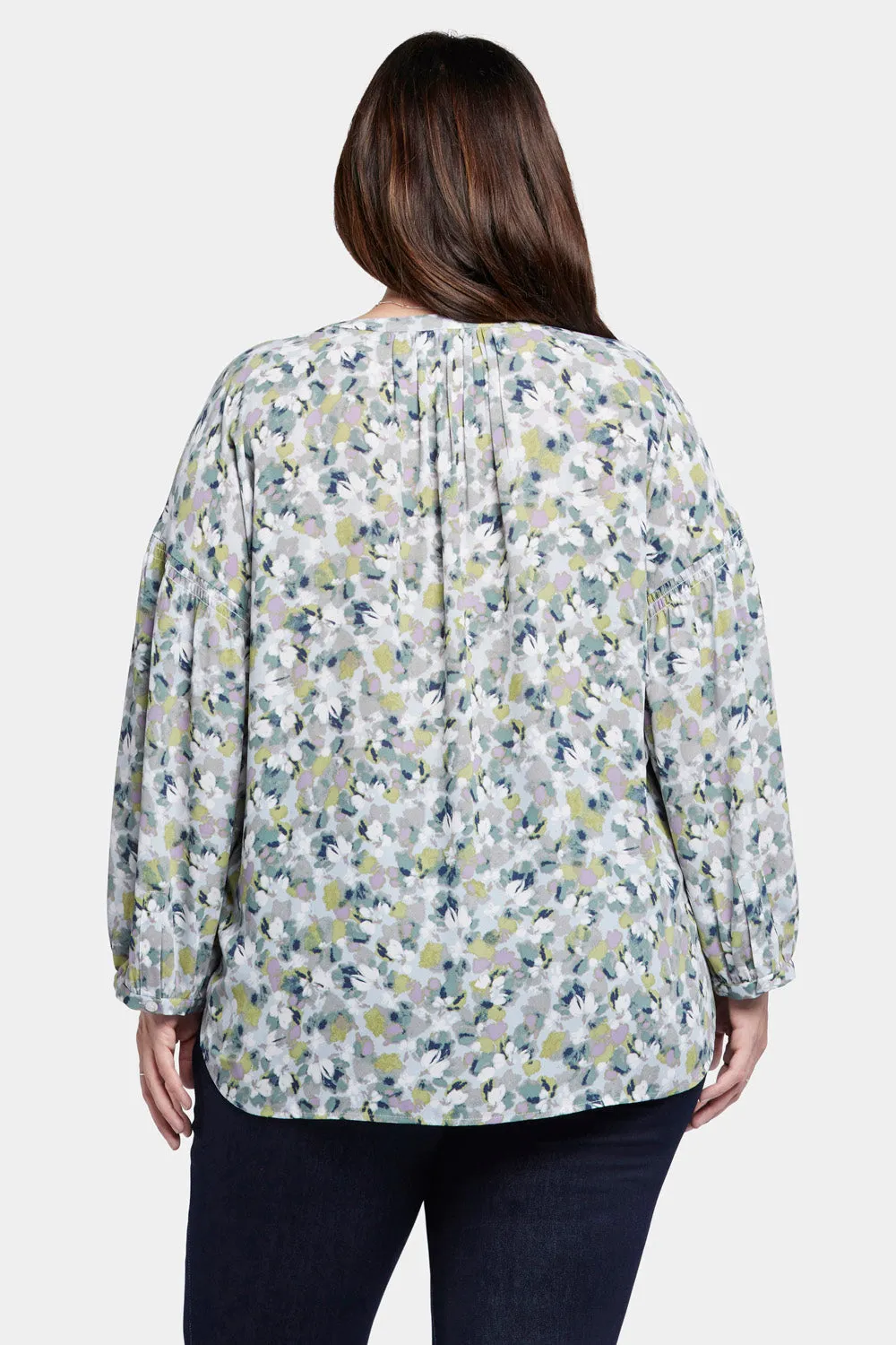 Paulina Peasant Blouse In Plus Size - Bloomington