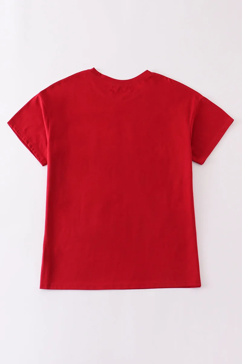 Premium Maroon basic T-shirt Kids and adult
