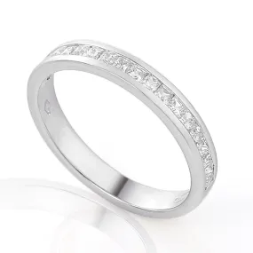 Princess channelsetting diamondring