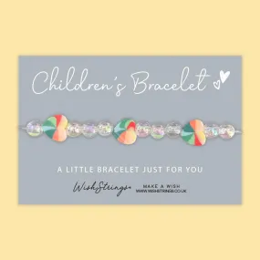 Rainbow Heart - Children's Beaded Bracelet